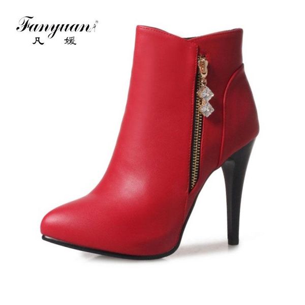 boots fanyuan silver red zip crystal ankle fashion thin high heels women's woman winter female platform pumps shoes, Black
boots fanyuan silver red zip crystal ankle fashion thin high heels women's woman winter female platform pumps shoes, Black