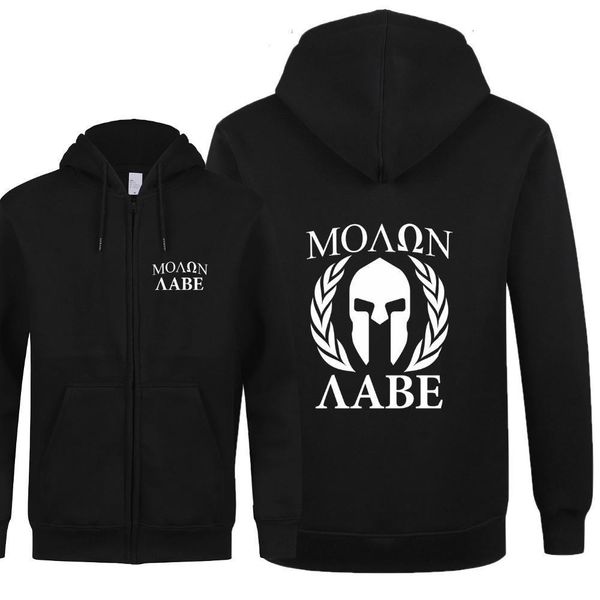new fashion molon labe hoodies tracksuit men casual spartan sweatshirt fleece autumn jacket zipper pullover drop shipping, Black
new fashion molon labe hoodies tracksuit men casual spartan sweatshirt fleece autumn jacket zipper pullover drop shipping, Black