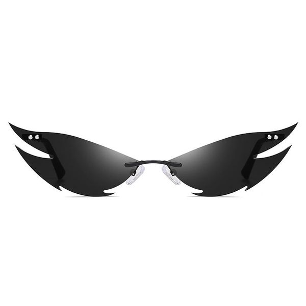 sunglasses 2021 fire flame women men rimless wave sun glasses for metal shades cat eye lens eyewear uv400 streetwear, White;black
sunglasses 2021 fire flame women men rimless wave sun glasses for metal shades cat eye lens eyewear uv400 streetwear, White;black