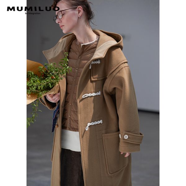 mumiluo double sided cashmere horn button woolen coat women's middle and long style new winter 2020, Black
mumiluo double sided cashmere horn button woolen coat women's middle and long style new winter 2020, Black