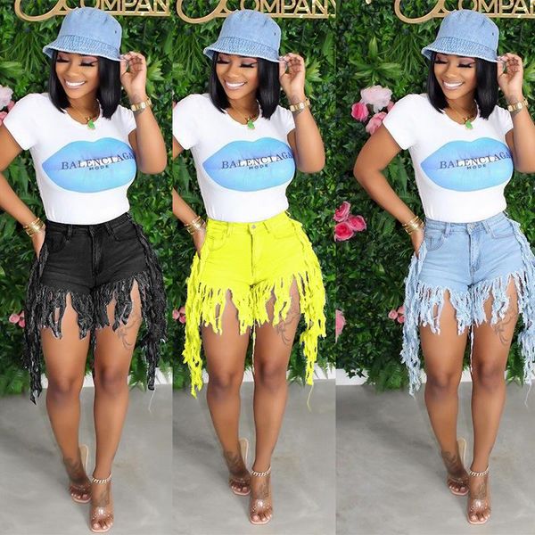 ladies summer high waist long tassel jeans shorts women street style denim shorts ripped jeans stylish short pants, Blue
ladies summer high waist long tassel jeans shorts women street style denim shorts ripped jeans stylish short pants, Blue