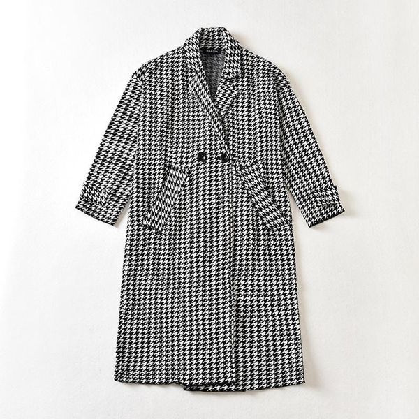 new fashion 2021 houndstooth knitted jacket women double breasted casual buttons pocket decoration outer long sleeve coat1, Black;brown
new fashion 2021 houndstooth knitted jacket women double breasted casual buttons pocket decoration outer long sleeve coat1, Black;brown