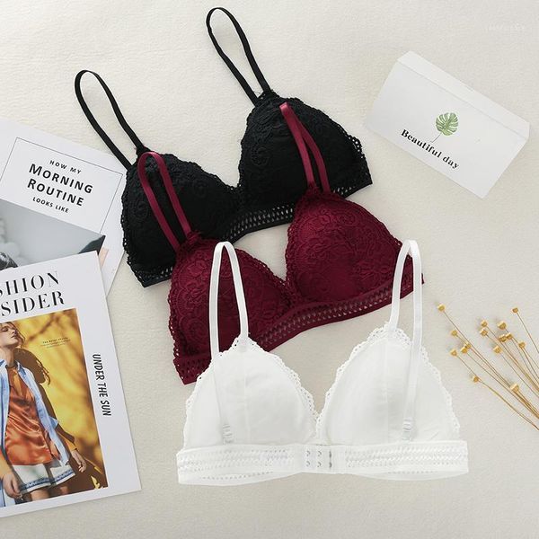 deep v lace underwear female thin section bra solid color embroidery hollow tube, Black;white
deep v lace underwear female thin section bra solid color embroidery hollow tube, Black;white