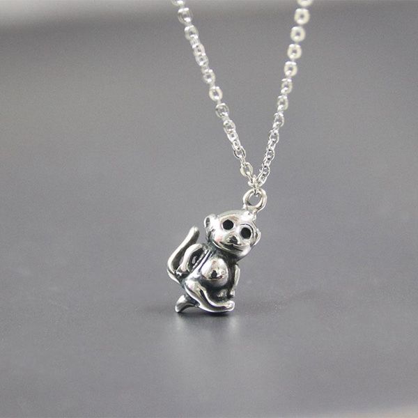 chains 1pc diy vintage 3d monkey stainless steel custom necklace chinese culture animal zodiac men women memorial jewelry, Silver
chains 1pc diy vintage 3d monkey stainless steel custom necklace chinese culture animal zodiac men women memorial jewelry, Silver