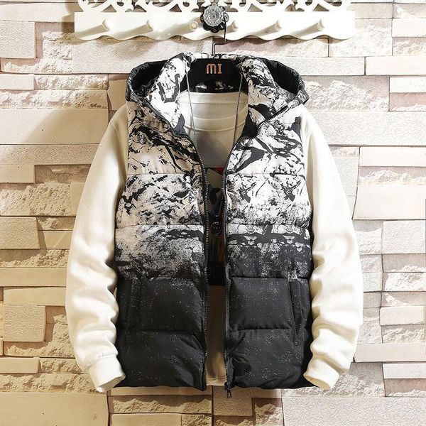 veste men's sleeveless vest homme winter casual coats male cotton-padded thickening vest men waistcoat plus size1, Black;white
veste men's sleeveless vest homme winter casual coats male cotton-padded thickening vest men waistcoat plus size1, Black;white