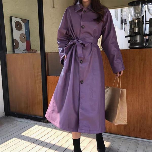 2020 новая осень мода женщины pu windbreaker куртка женский длинный пальто faux кожа свободные с поясом кожаная кожаная верхняя весна py96, Black
2020 новая осень мода женщины pu windbreaker куртка женский длинный пальто faux кожа свободные с поясом кожаная кожаная верхняя весна py96, Black