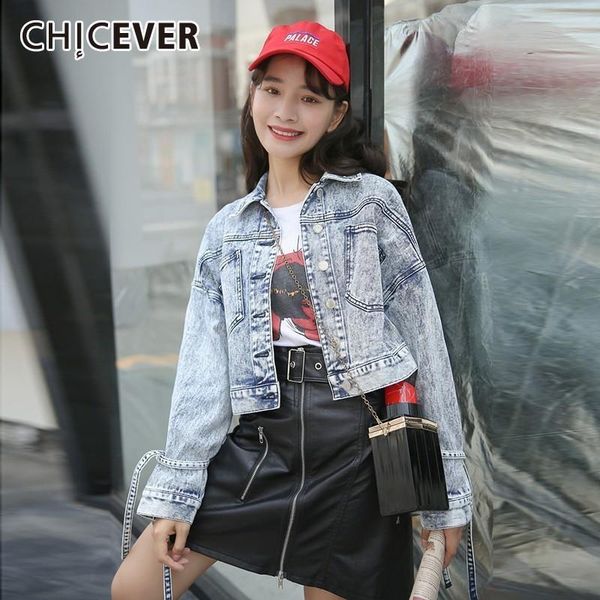 women's jackets chicever spring women short denim jack lapel long sleeve lace up bow button pockets loose slim female coat 2021 fashion, Black;brown
women's jackets chicever spring women short denim jack lapel long sleeve lace up bow button pockets loose slim female coat 2021 fashion, Black;brown