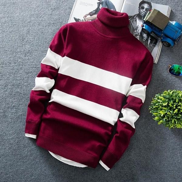 mens designers sweaters pullover turtleneck designer sweater knitted long sleeved striped men sweater europe-america slim mens sweaters, White;black
mens designers sweaters pullover turtleneck designer sweater knitted long sleeved striped men sweater europe-america slim mens sweaters, White;black