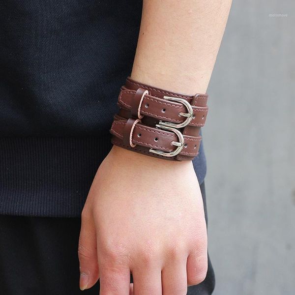 friendship big wide bracel double belt leather vintage big wide bracelet for men buckle punk jewelry1, Golden;silver
friendship big wide bracel double belt leather vintage big wide bracelet for men buckle punk jewelry1, Golden;silver