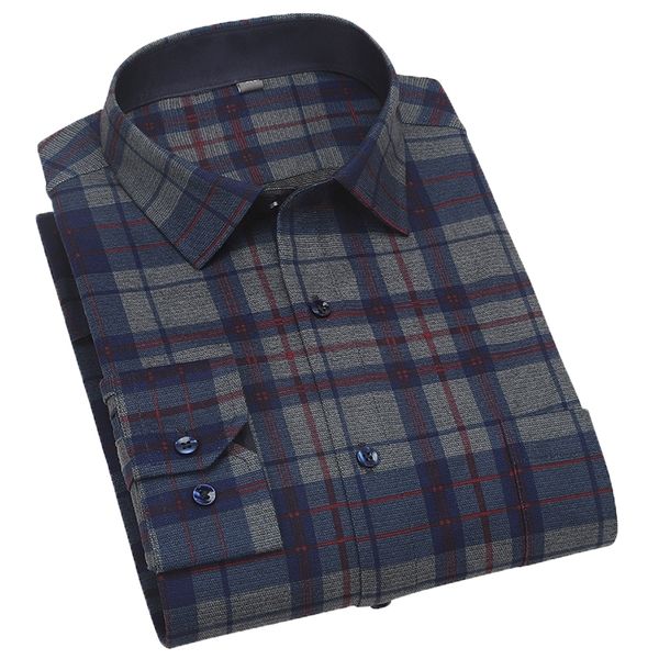 new brand 2021 men's gray plaid flannel chest pocket fashion casual business office long sleeve fit shirt wdvp, White;black
new brand 2021 men's gray plaid flannel chest pocket fashion casual business office long sleeve fit shirt wdvp, White;black