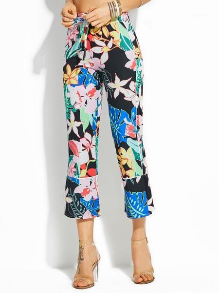 women casual pants boho green loose chiffon wide legs elastics floral print female fashion hip hop vintage travel beach pant1, Black;white 
women casual pants boho green loose chiffon wide legs elastics floral print female fashion hip hop vintage travel beach pant1, Black;white