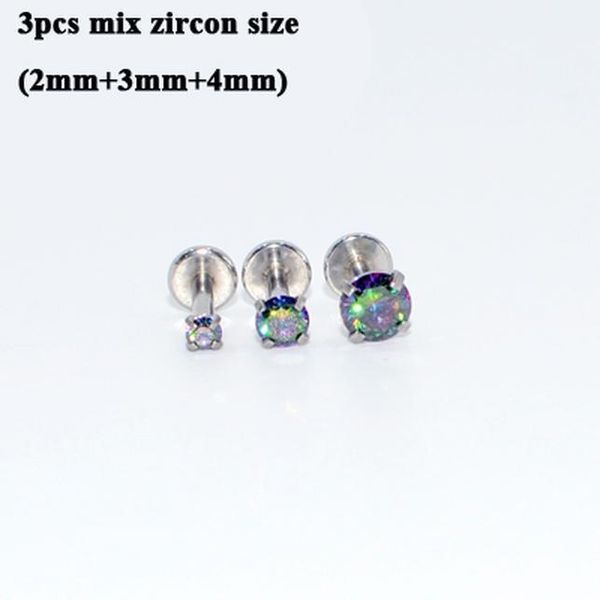 3pcs mix size internally threaded prong round opal zircon labret stud ear tragus cartilage earring lip ring piercing jewelry q sqchmk, Silver
3pcs mix size internally threaded prong round opal zircon labret stud ear tragus cartilage earring lip ring piercing jewelry q sqchmk, Silver