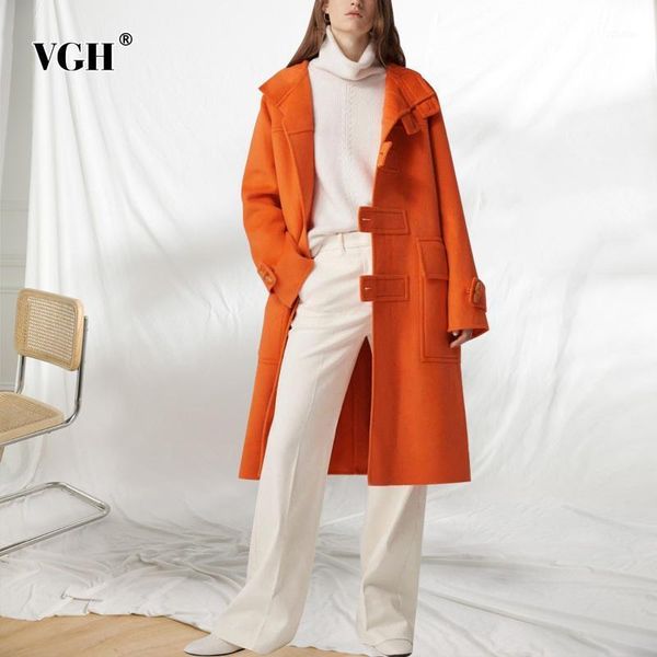 women's wool & blends vgh casual patchwork tweed for women turtleneck long sleeve pockets straight loose tweeds female fashion clothing, Black
women's wool & blends vgh casual patchwork tweed for women turtleneck long sleeve pockets straight loose tweeds female fashion clothing, Black