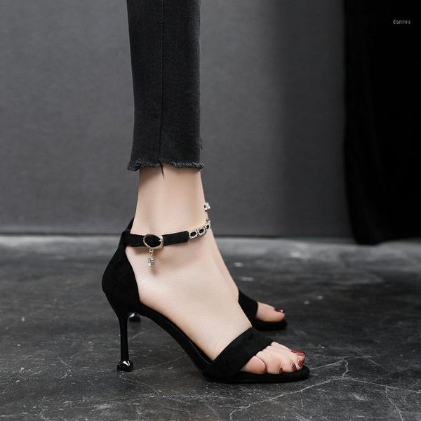 sandals women solid color thin heels buckle strap flock high female summer shoes cover heel fashion sandals1, Black
sandals women solid color thin heels buckle strap flock high female summer shoes cover heel fashion sandals1, Black