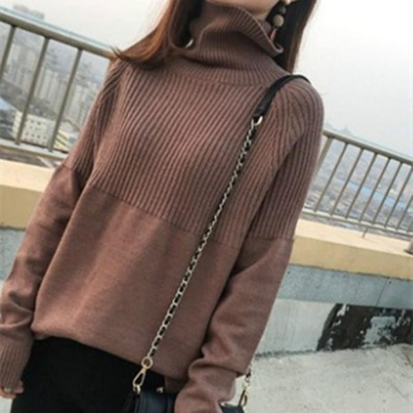women's sweaters sweater women turtleneck pullovers solid stretch striped korean knit plus size harajuku fall 2021 winter clothes beige, White;black
women's sweaters sweater women turtleneck pullovers solid stretch striped korean knit plus size harajuku fall 2021 winter clothes beige, White;black