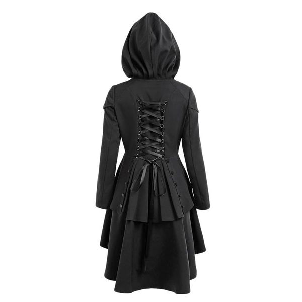 women's trench coats nice women plus size lace up high low hooded female outwear autumn layered gothic waist, Tan;black
women's trench coats nice women plus size lace up high low hooded female outwear autumn layered gothic waist, Tan;black