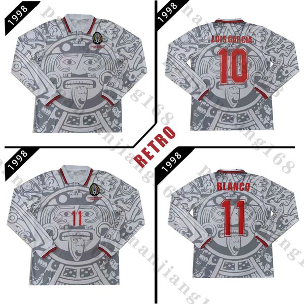 1998 mexico long sleeve retro jerseys classic vintage soccer jersey home green hernandez blanco 98 football shirt camisa de futebol, Black;yellow
1998 mexico long sleeve retro jerseys classic vintage soccer jersey home green hernandez blanco 98 football shirt camisa de futebol, Black;yellow