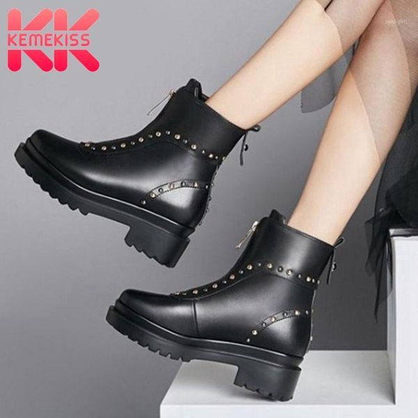 boots kemekiss 2021 women rivets genuine leather zipper ankle platform chunky heel black winter footwear size 34-391
boots kemekiss 2021 women rivets genuine leather zipper ankle platform chunky heel black winter footwear size 34-391