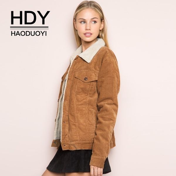 haoduoyi winter jacket women long sleeve turn-down collar corduroy coat women single breasted autumn fashion coat outwear t200212, Black;brown
haoduoyi winter jacket women long sleeve turn-down collar corduroy coat women single breasted autumn fashion coat outwear t200212, Black;brown