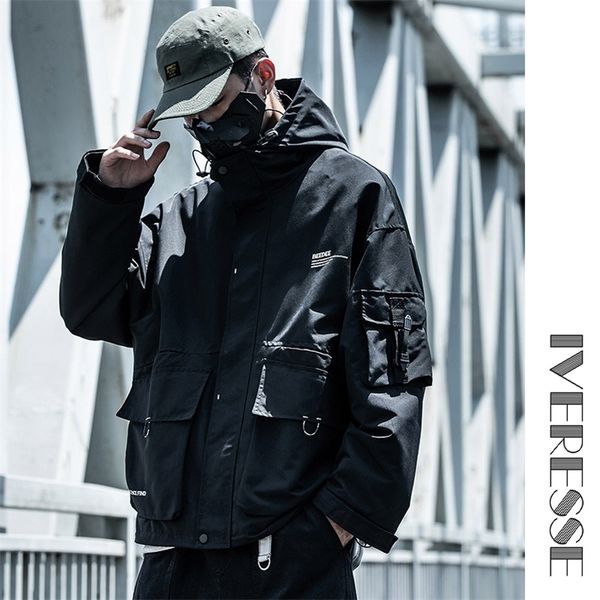 techwear hooded tactical military hip hop jackets coats for men casual pockets men's overalls bomber jacket streetwear outerwear 201218, Black;brown
techwear hooded tactical military hip hop jackets coats for men casual pockets men's overalls bomber jacket streetwear outerwear 201218, Black;brown