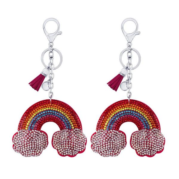 keychains korean velvet rainbow clouds keychain drill key chains decorative pendant for women bag accessories car f, Silver
keychains korean velvet rainbow clouds keychain drill key chains decorative pendant for women bag accessories car f, Silver