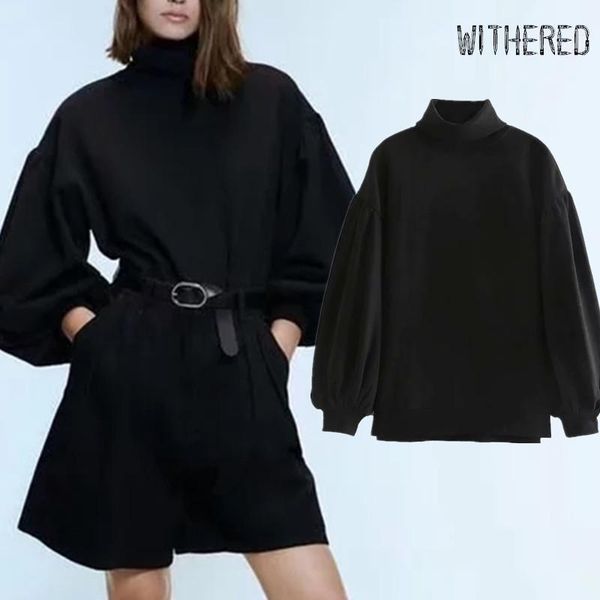 withered england style vintage solid puff sleeve oversize fleece turtleneck winter hoodies women sweatshirt pullovers 1, Black
withered england style vintage solid puff sleeve oversize fleece turtleneck winter hoodies women sweatshirt pullovers 1, Black