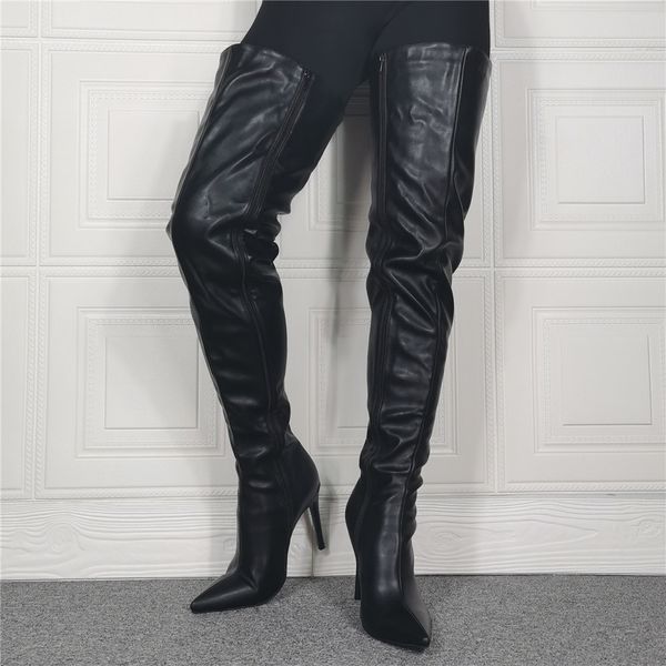 2020 knee on the dance new skin design women's fashionable winter thigh boots high ladies long shoes bowl, Black
2020 knee on the dance new skin design women's fashionable winter thigh boots high ladies long shoes bowl, Black