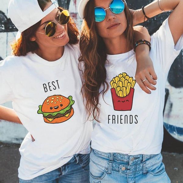 friends tshirt women funny french fries hamburger print t shirts 90s cute bff sister white t-shirt femme graphic tees
friends tshirt women funny french fries hamburger print t shirts 90s cute bff sister white t-shirt femme graphic tees