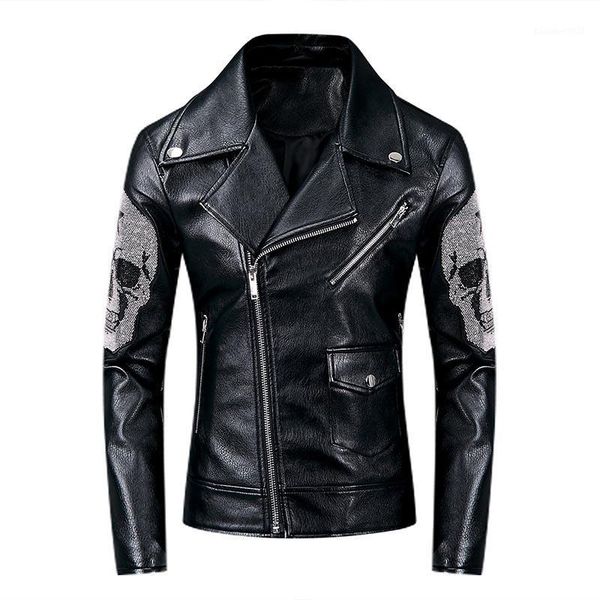 men's fur & faux kiovno men fashion punk leather jackets and coats skull pattern motorcycle pu outwear for male black1, Black
men's fur & faux kiovno men fashion punk leather jackets and coats skull pattern motorcycle pu outwear for male black1, Black