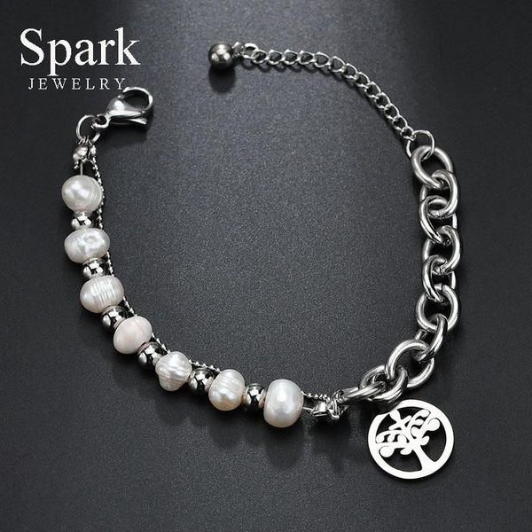link, chain charm stainless steel hollow tree of life bracelets for women color adjustable plant beaded bileklik, Black
link, chain charm stainless steel hollow tree of life bracelets for women color adjustable plant beaded bileklik, Black