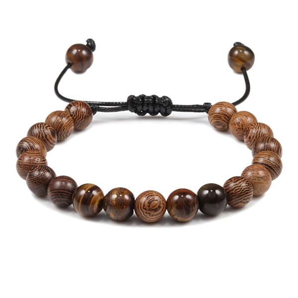 reiki natural stone tiger eyes wooden beaded bracelet men women braided rope buddha bracelets bangles handmade yoga jewelry gift, Black
reiki natural stone tiger eyes wooden beaded bracelet men women braided rope buddha bracelets bangles handmade yoga jewelry gift, Black