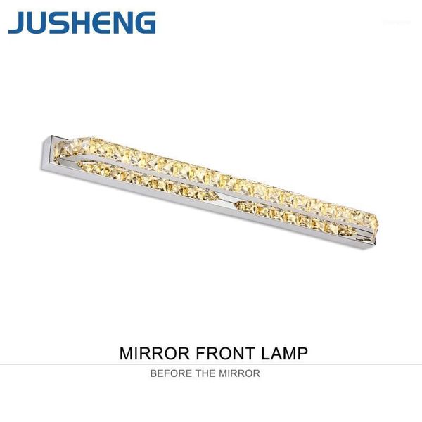 jusheng 14w crystal bathroom led mirror front lights champagne&transparent crystal indoor sconce lighting 110v / 220v ac1
jusheng 14w crystal bathroom led mirror front lights champagne&transparent crystal indoor sconce lighting 110v / 220v ac1