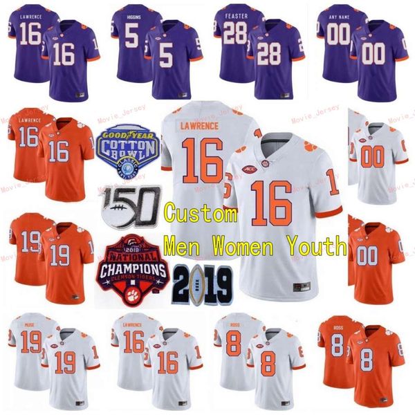 stitched custom 13 tyler davis 16 trevor lawrence 18 t.j. chase 19 tanner muse clemson tigers college youth kids jersey, Black
stitched custom 13 tyler davis 16 trevor lawrence 18 t.j. chase 19 tanner muse clemson tigers college youth kids jersey, Black