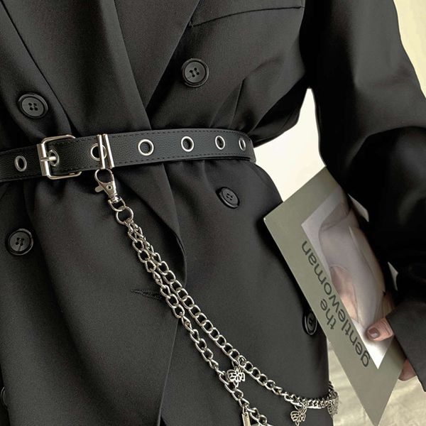 women's jeans versatile simple punk style cross metal waist chain with skirt belt, Black;green
women's jeans versatile simple punk style cross metal waist chain with skirt belt, Black;green