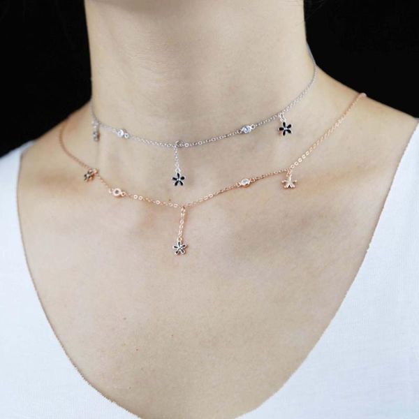 chains beautiful 925 sterling silver fine necklace with cz paved flower dot charm wedding in rose gold wholesale
chains beautiful 925 sterling silver fine necklace with cz paved flower dot charm wedding in rose gold wholesale