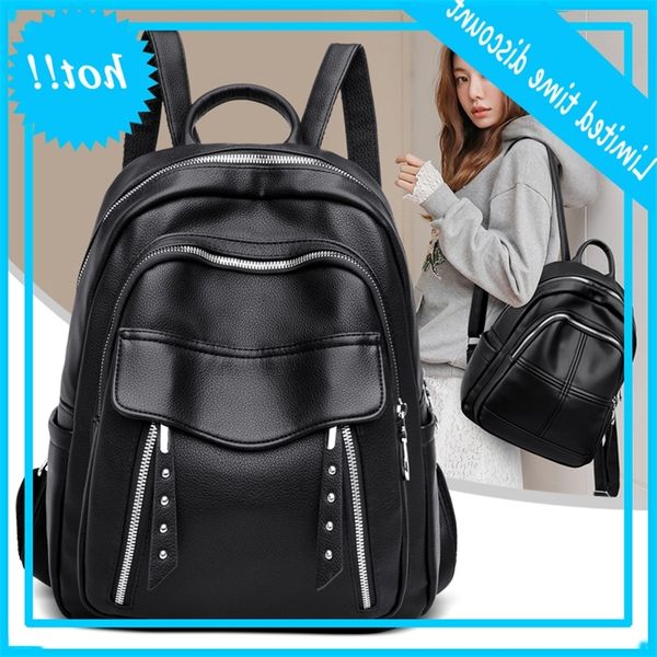 quality black pu learn teen girls large capacity random travel portable women simple wild style backpack
quality black pu learn teen girls large capacity random travel portable women simple wild style backpack