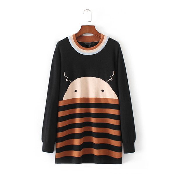 110cm plus size female bust striped shirts long sleeve spring outerwear casual pullovers 1o42, White
110cm plus size female bust striped shirts long sleeve spring outerwear casual pullovers 1o42, White