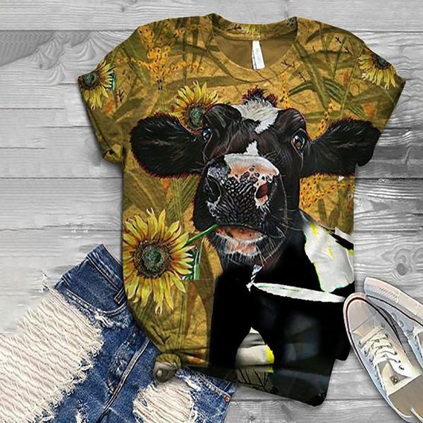 2020 women cartoon harajuku t shirt cow dog chicken print 3d animal o-neck short sleeve cotton tee shirt mujer, White
2020 women cartoon harajuku t shirt cow dog chicken print 3d animal o-neck short sleeve cotton tee shirt mujer, White