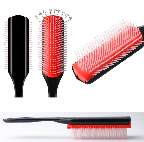 9-rows detangling hair brush denman detangler hairbrush scalp massager straight curly wet hair comb 9-rows detangling q sqcuep, Silver
9-rows detangling hair brush denman detangler hairbrush scalp massager straight curly wet hair comb 9-rows detangling q sqcuep, Silver
