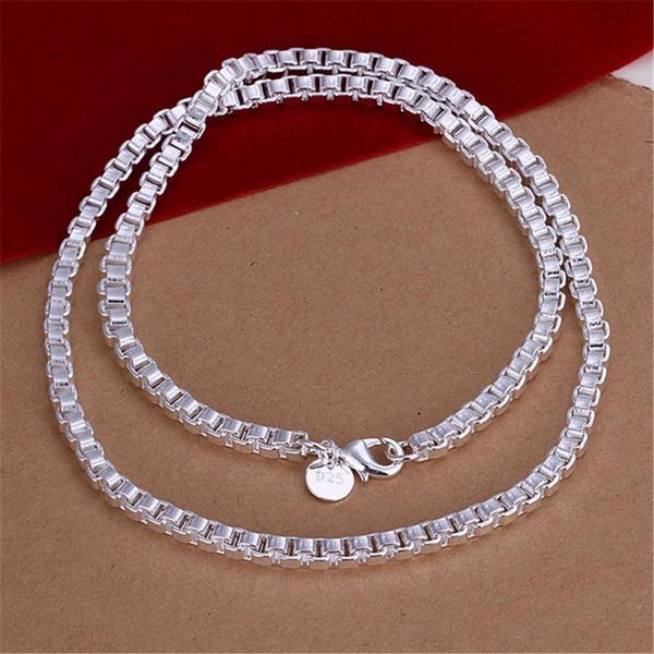 wholesale men women 4mm necklace box chain silver color necklace fashion jewelry gift wedding lady jshn016 h sqcstr
wholesale men women 4mm necklace box chain silver color necklace fashion jewelry gift wedding lady jshn016 h sqcstr