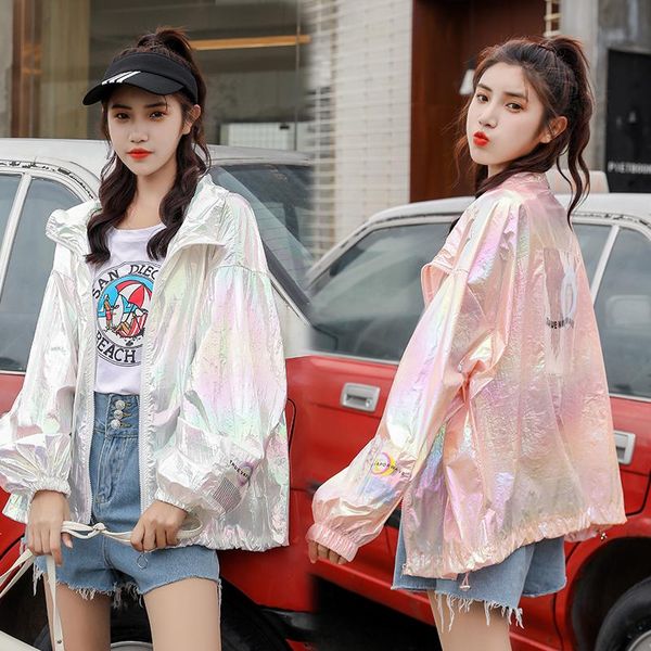arrive new yarn cool laser symphony sunscreen sun proof bat sleeve jersey jacket hologram iridescent hooded coat ir, Black;brown
arrive new yarn cool laser symphony sunscreen sun proof bat sleeve jersey jacket hologram iridescent hooded coat ir, Black;brown
