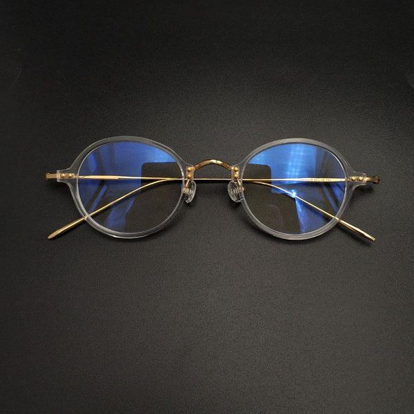 pure titanium retro small oval glasses for men and women optical myopia glasses, Black
pure titanium retro small oval glasses for men and women optical myopia glasses, Black