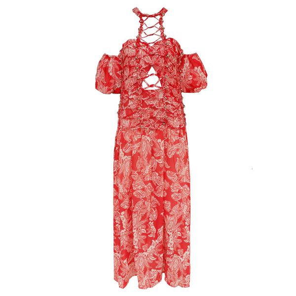 2021 new summer vintage woman dressed in a halter collar lantern cross floral bust printed red dress of the ladies'bathrobe mis0, Black;gray
2021 new summer vintage woman dressed in a halter collar lantern cross floral bust printed red dress of the ladies'bathrobe mis0, Black;gray