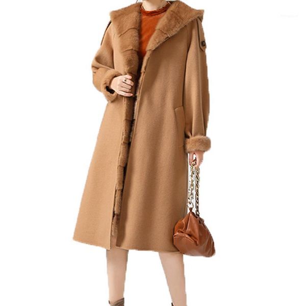 luxury real jackets long coat women winter cashmere coat with real fur parkas trench jackets female warm outwear cloth1, Black
luxury real jackets long coat women winter cashmere coat with real fur parkas trench jackets female warm outwear cloth1, Black