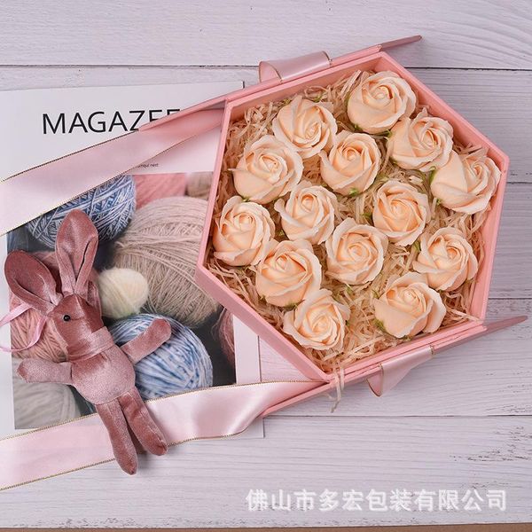 hexagon box festival flower gift packing box rose hard flower shop wedding celebration hexagonal hand gift
hexagon box festival flower gift packing box rose hard flower shop wedding celebration hexagonal hand gift