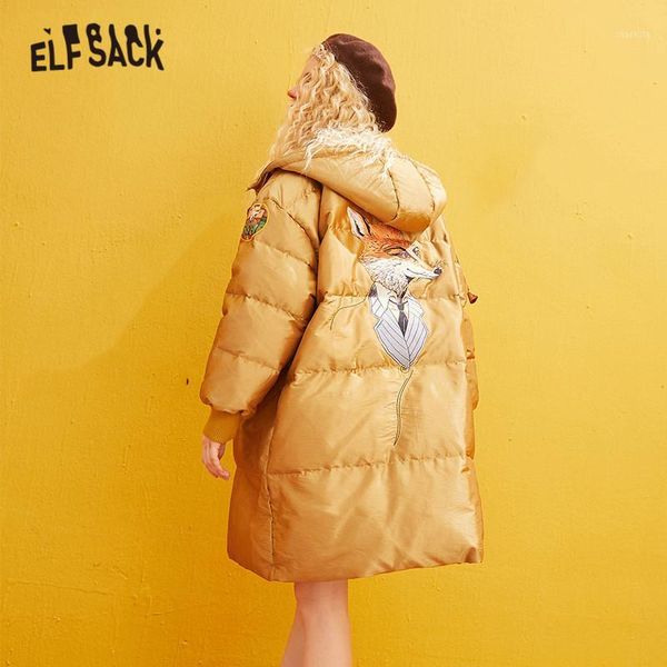 elfsack yellow solid satin applique straight warmness coats women 2020 winter zipper embroidery korean female basic outwears1, Black
elfsack yellow solid satin applique straight warmness coats women 2020 winter zipper embroidery korean female basic outwears1, Black