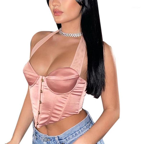ladies halterneck corset bra short racer halter vest summer slim-fit sleeveless tank inner short base for women1, White
ladies halterneck corset bra short racer halter vest summer slim-fit sleeveless tank inner short base for women1, White