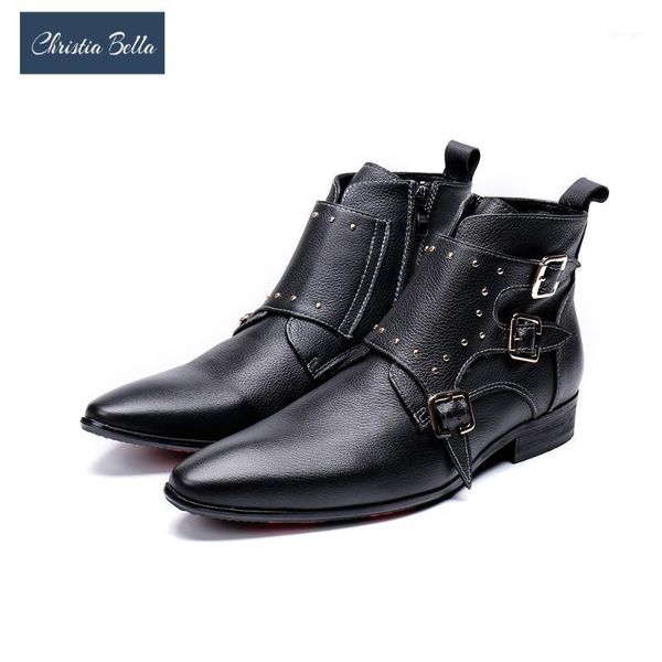 christia bella men handmade formal party short boots british style fashion new men boots zipper classic wedding1, Black
christia bella men handmade formal party short boots british style fashion new men boots zipper classic wedding1, Black