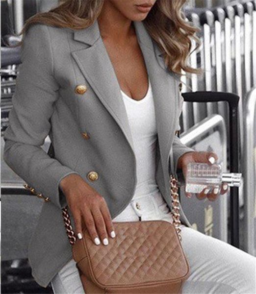 women autumn winter clothes bussiness jacket plus size 4xl casual veste femme slim button ladies lapel feminino coat, Black;brown
women autumn winter clothes bussiness jacket plus size 4xl casual veste femme slim button ladies lapel feminino coat, Black;brown
