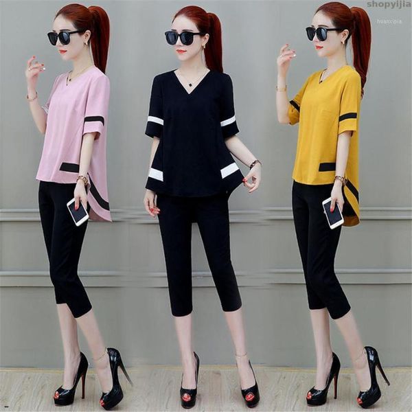 fashion sleeves o- neck shirts fashion women's sets casual short short two pieces set female suits summer1, White
fashion sleeves o- neck shirts fashion women's sets casual short short two pieces set female suits summer1, White
